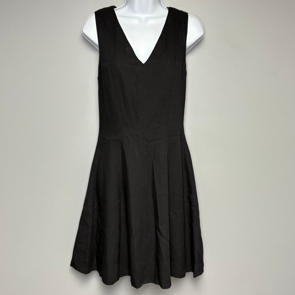 The Limited‎ LBD Lined Wool Blend Black Wedding Guest Sheath Cocktail Dress Sz 2